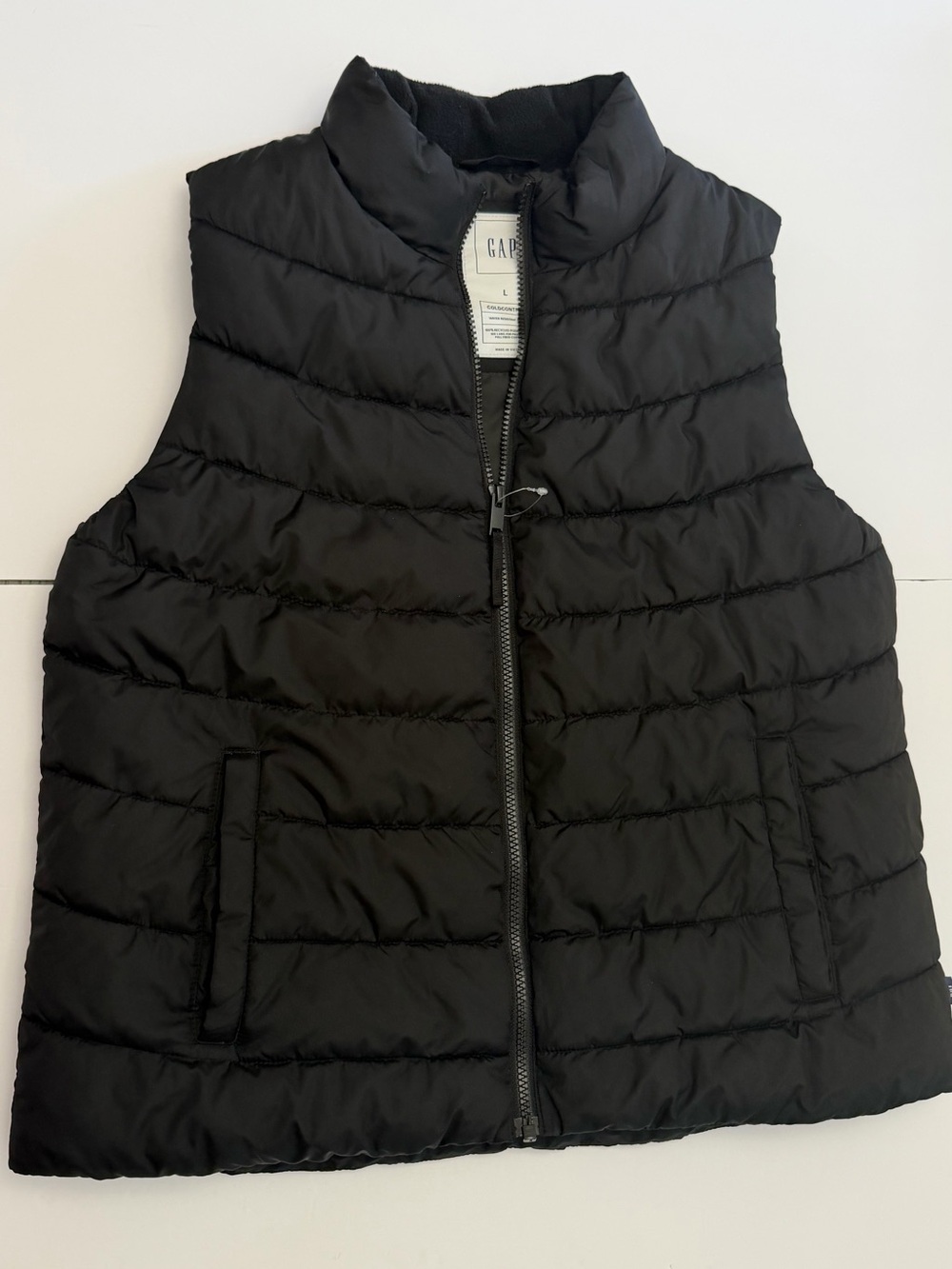 Men’s GAP ColdControl Large Puffer Vest Full Zip Water Resistant Pockets